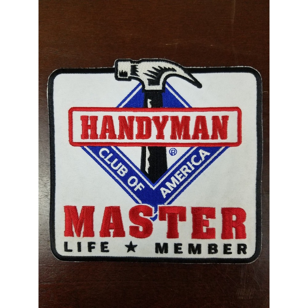 Handyman Club Of America Life Member Fabric Patch Embroider Vintage Set Of 4 - Picture 4 of 5